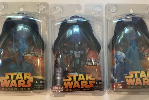 3 Ea 2005 Star Wars Revenge of the Sith Aayla, PLO Koon, Neimoidian Commander
