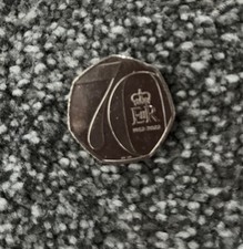 2022 70 YEAR PLATINUM JUBILEE HM QUEEN X ONE 50P SILVER COIN UNCIRCULATED RARE