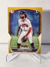 2023 Bowman Ambioris Tavarez 1st Bowman Gold Border BP-33 # 11/50 Atlanta Braves
