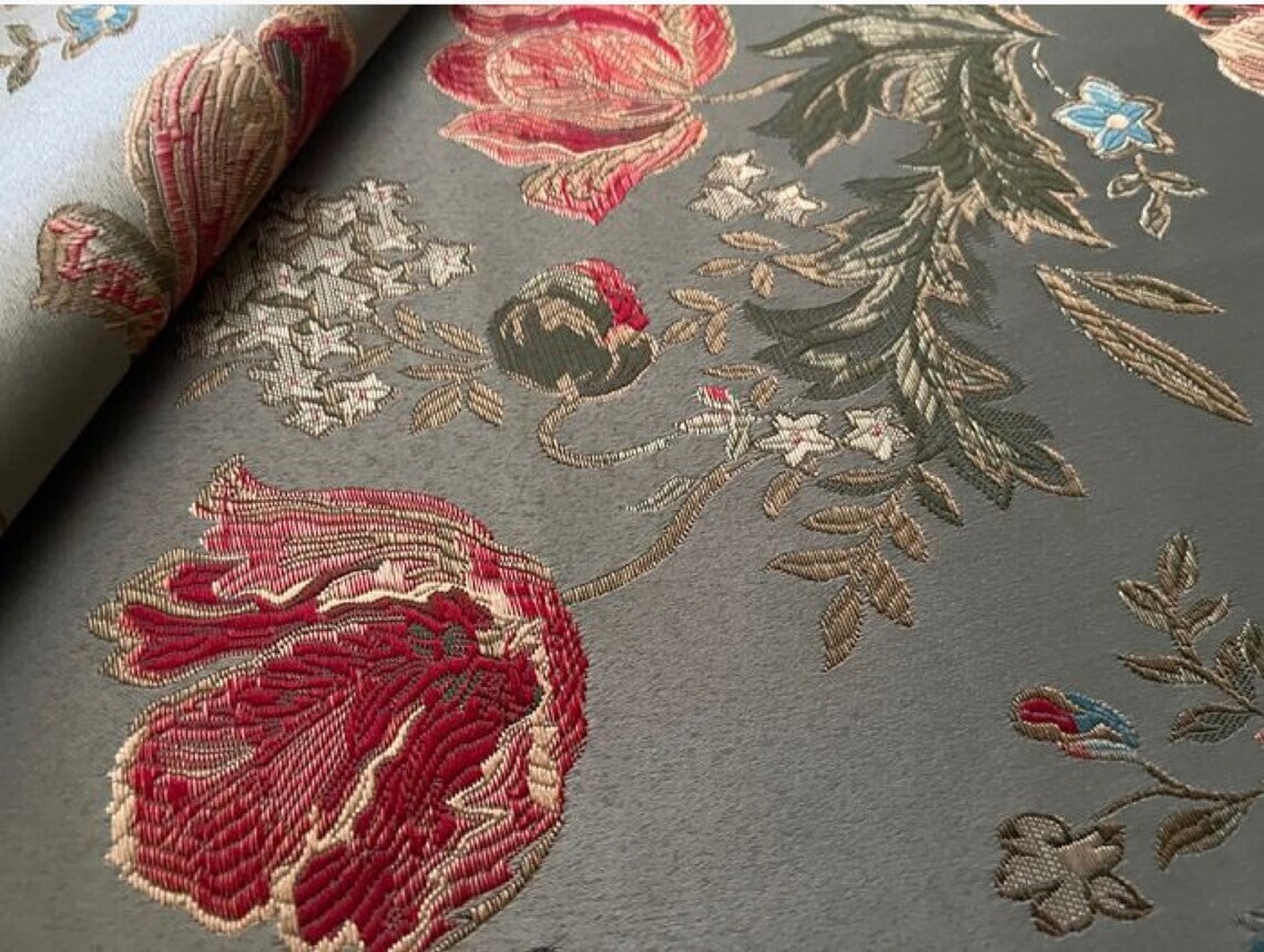 Damascus fabric STYLE San Leucio Printed Fabric, Italian Fabric 50x280cm