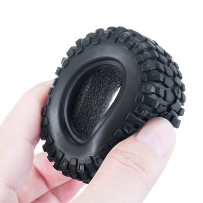 AXspeed 4er Set Beadlock Felgen & Reifen Für Axial SCX24 - Schwarz/Rot, 48,5mm