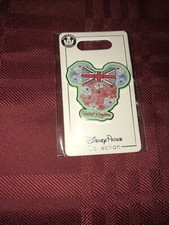 2021 Disney Parks Epcot World Showcase Pin United Kingdom Flowers Mickey Head