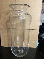 Large Blenko Handmade Glass Vase 16” X 6”