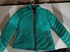TEK GEAR, WARM TEK Sea Green Waist Length Puffy Jacket, Size Small