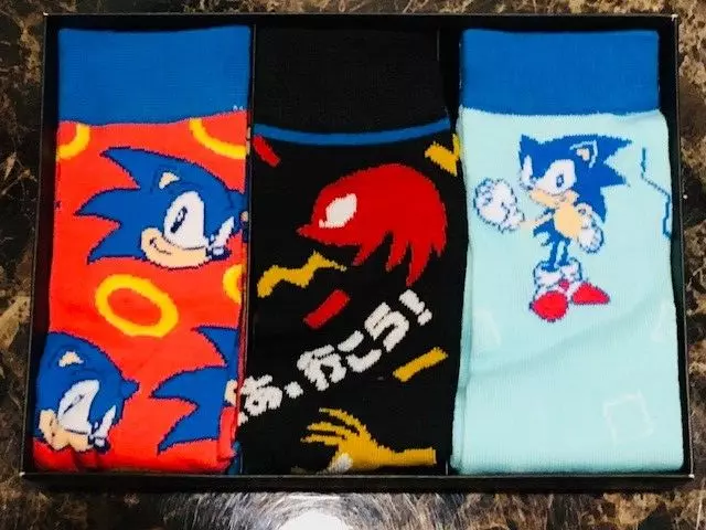 Sonic the Hedgehog 360 casual Character Crew Socks for Men 