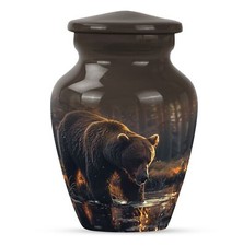 Premium Bear Cremation Urn For Cremated Human Ashes Keepsake