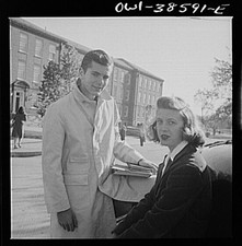 Photo:Washington DC Woodrow Wilson High School After School 1950s Students
