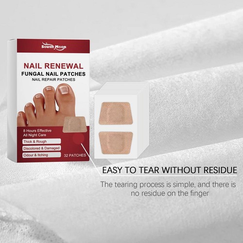 NAIL RENEWAL FUNGAL PATCHES NAIL REPAIR Thick&Rough Discolored&Damaged 32Pcs - Picture 12 of 16