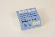 NIKON 3.0 EYEPIECE CORRECTION ATTACHMENT Lens for FM3A FM2 FA FE FM in Box
