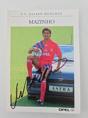 MAZINHO FCB 10x15cm Autogramm Signiert Autograph Signed Original Autogrammkarte 
