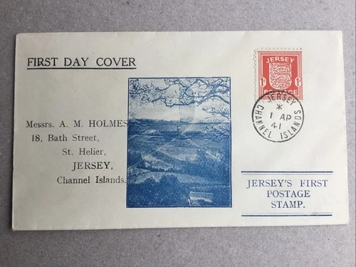 Jerseys First Postage Stamp First Day Cover