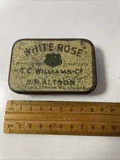 EMPTY T. C. Williams co White Rose TOBACCO TIN Altson’s Corner Melb AUSTRALIA