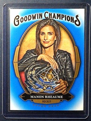 2020 Upper Deck Goodwin Champions #42 Manon Rheaume Royal Blue