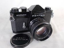 Pentax SP Film Camera Rebuilt with SMC Takumar 55mm F/1.8 Lens M42 Mount
