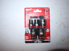 Milwaukee 49-66-7036 SHOCKWAVE 6 Pc Impact Duty 3/8" Metric Socket Set - 75353