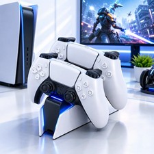 RGB Controller Charging Station For PS5 Dual Fast Charger RGB Indicator Charging