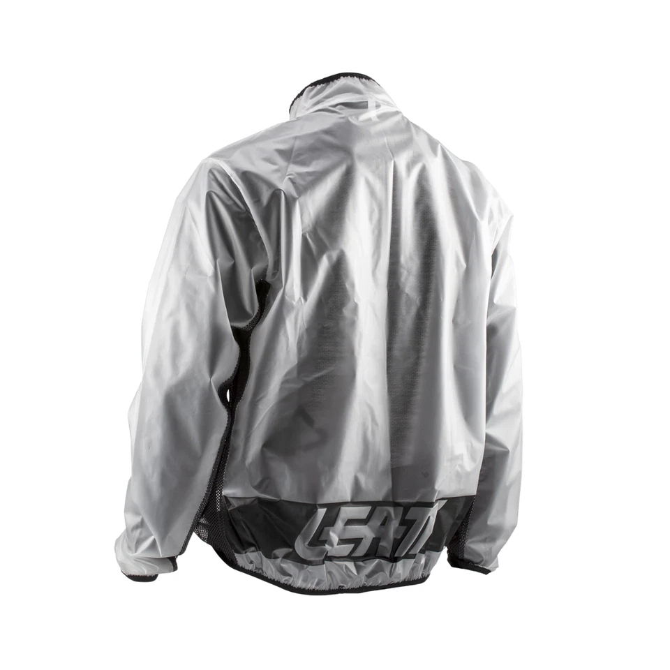 Chaqueta cortavientos impermeable para hombre Leatt Jack RaceCover translúcida Foto 2 de 4