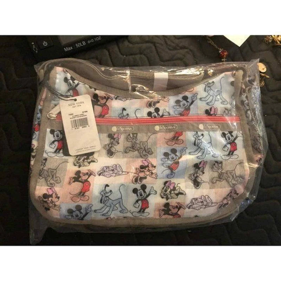 LeSportsac Disney Mickey and Friends Deluxe Medium Weekender Bag HARD TO FIND - Image 2 of 3