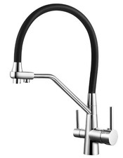 Grifo Monomando Fregadero Osmosis 3 Vías Nantes Extraible Cromo, 44cm(alto) 12cm