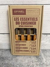 New Opinel 4 Essentials Knives Box Set Pairin...