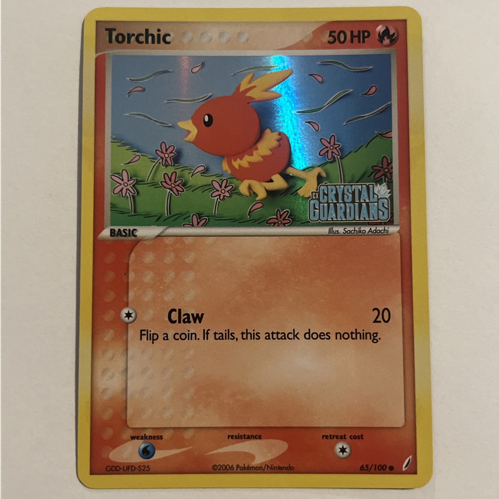 Pokemon Cards Torchic 65/100 STAMPED Crystal Guardians Common NM