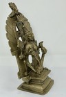 Antique Bronze ￼Durga Mahishasura Mardini Bronze Statue India 8.5” — photo 4