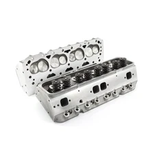 Complete Aluminum Cylinder Heads SBC Chevy 350 195cc 64cc 2.02/1.60 - Straight