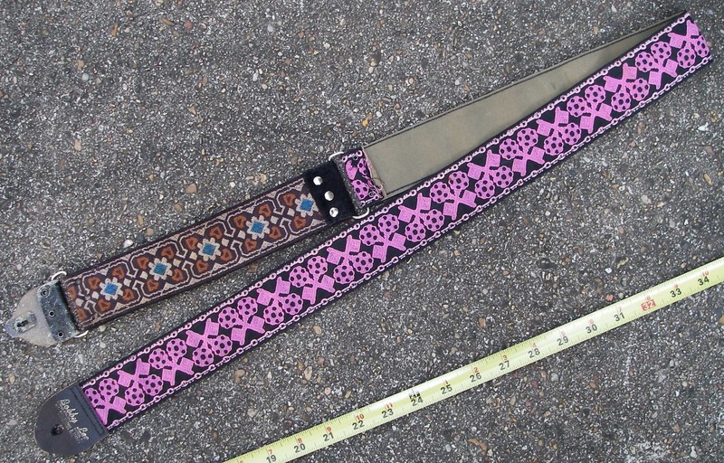 ALTERED Bobby Lee Camera to Guitar Strap "READ B4U BID" Pink Purple Vintage