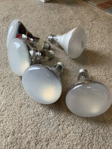 Philips & GE 65w indoor flood light bulbs, Lot of 5