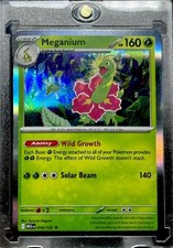 Pokemon Card -MEGANIUM RARE HOLO REFRACTOR TCG GRASS MINT
