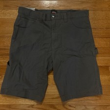 Dickies Men's Gray Utility Work Shorts Cotton Canvas Pockets Hammer Loop