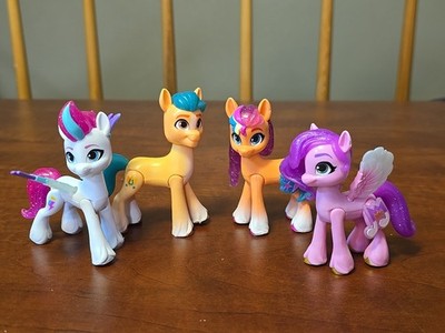 My Little Pony G5 Figure Lot of 4 Hasbro Poseable Ponies 2021 Zipp Hitch Sunny