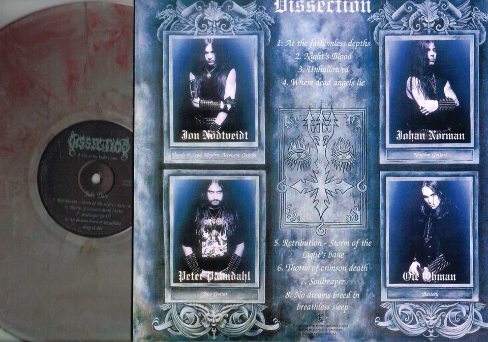 DISSECTION - STORM OF THE LIGHT'S BANE 150 ONLY SILVER GREY MARBLED VINYL LP - Bild 2 von 2