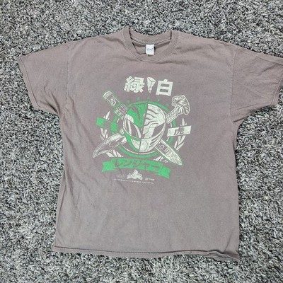 Mighty Morphing Power Rangers 2015 Loot Crate T-Shirt Grey  XL Nostalgia 90's TV