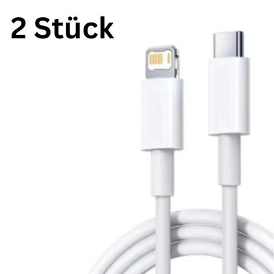 2X iPhone 14 13 12 11 Pro Max 6 7 8 Plus XS X XR USB C TO L Charging cable Kabel