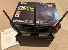 ASUS RT-AC68U Dual Band AC1900 WiFi Gigabit Router – Boxed With PSU