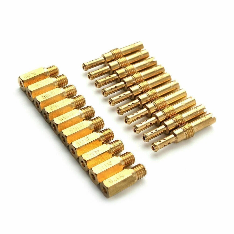 20pcs Carburetor Main Jet Kit Slow/Pilot Jet Kit For PWK Keihin OKO CVK Foto 3 de 4