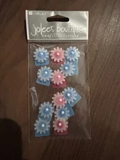 4 Packs Vintage Unopened Jolee’s Boutique Dimensional Stickers Flowers