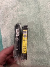 2pk Genuine Epson 200XL Black 200 Yellow Ink Cartridge