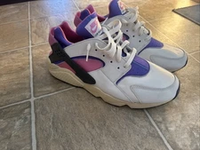 Nike Air Huarache Run PRM Playful Pink/Blue/Sail White FB9697-001 Sz M :14