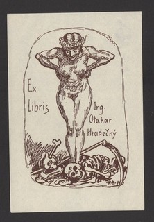 38)Nr.056 Exlibris Ex Libris Bookplate Robert Budzinski Tod Act Art