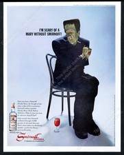 1967 Frankenstein monster photo Smirnoff Vodka Bloody Mary vintage print ad