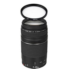 Canon EF 75-300mm f/4.0-5.6 III Autofocus Lens w/58mm UV Filter