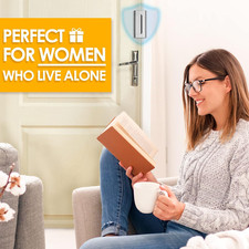 Home Security Door Lock, 2 Pack Childproof Door Reinforcement Lock with 3 Inc...