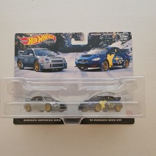 1/64 HOT WHEELS 2 CAR SET SUBARU IMPREZA WRX & 2016 SUBARU WRX STi 2 PACK