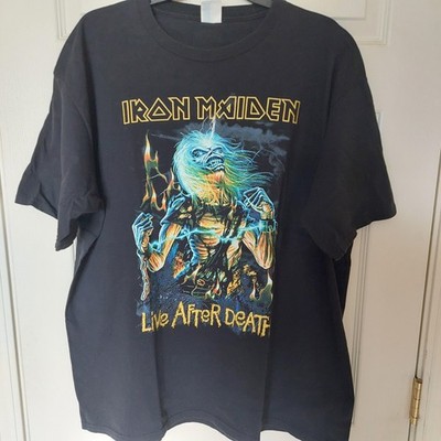 IRON MAIDEN LIVE AFTER DEATH MENS 2X T-SHIRT