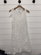 Calypso St Barth Target Hand Crocheted Dress Womens Size M Sleeveless Boho Beach