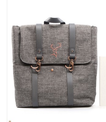 Glenfiddich Whiskey Antler Logo Gray Laptop Book Bag Travel Unisex
