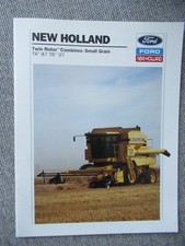 Ford New Holland Combine Sales Brochure Combines Model TR87 TR97 TR 24 Pages