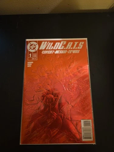 Wildc.A.T.S #1 Brett Booth 90's Rewind Foil Embossed Cardstock Variant Cover (DC
